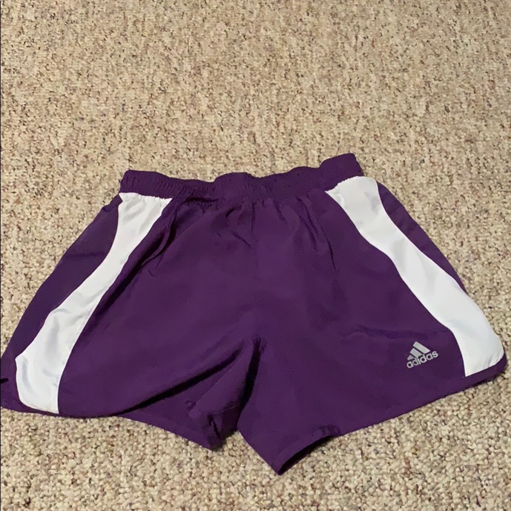 Purple Adidas Running Shorts